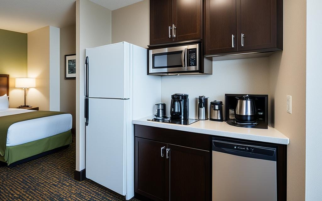 book a hotel with a kitchenette
