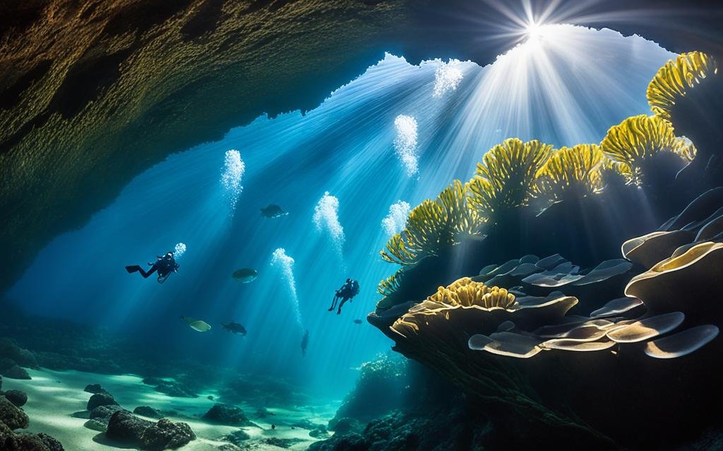 hawaii underwater caves