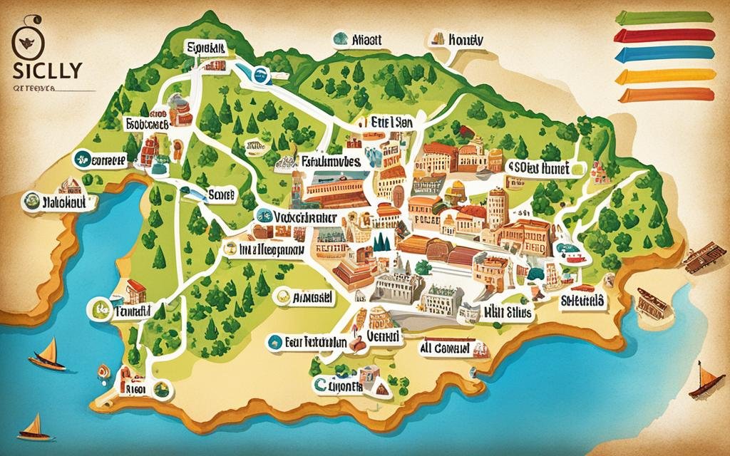 historical map of Sicily